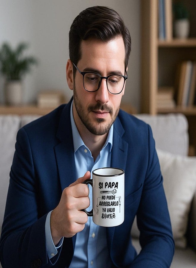 Casitika Regalos para Papa. Regalos para el dia del Padre. Si Papa No Puede Arreglarlo 11 oz Latin Dad Mug. Spanish Dad Present Ideas. - Image 4